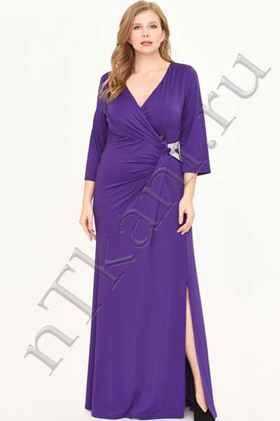 фиолетовое бархатное платье